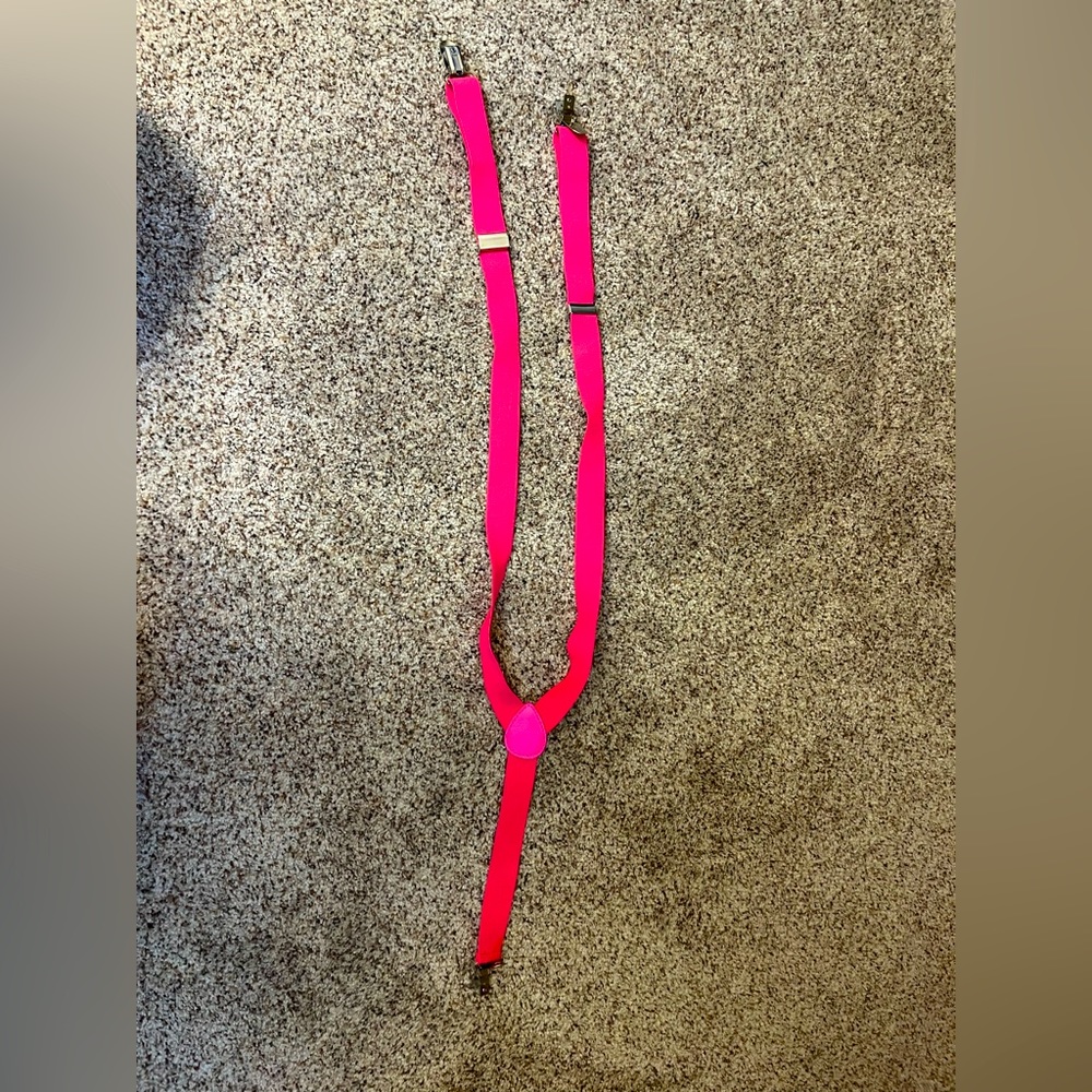 Pink suspenders